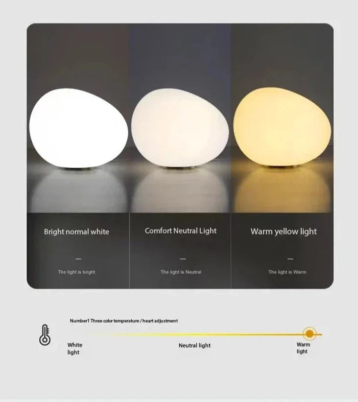 Minimalistic Table Lamp - Stone Shape Atmosphere Lighting