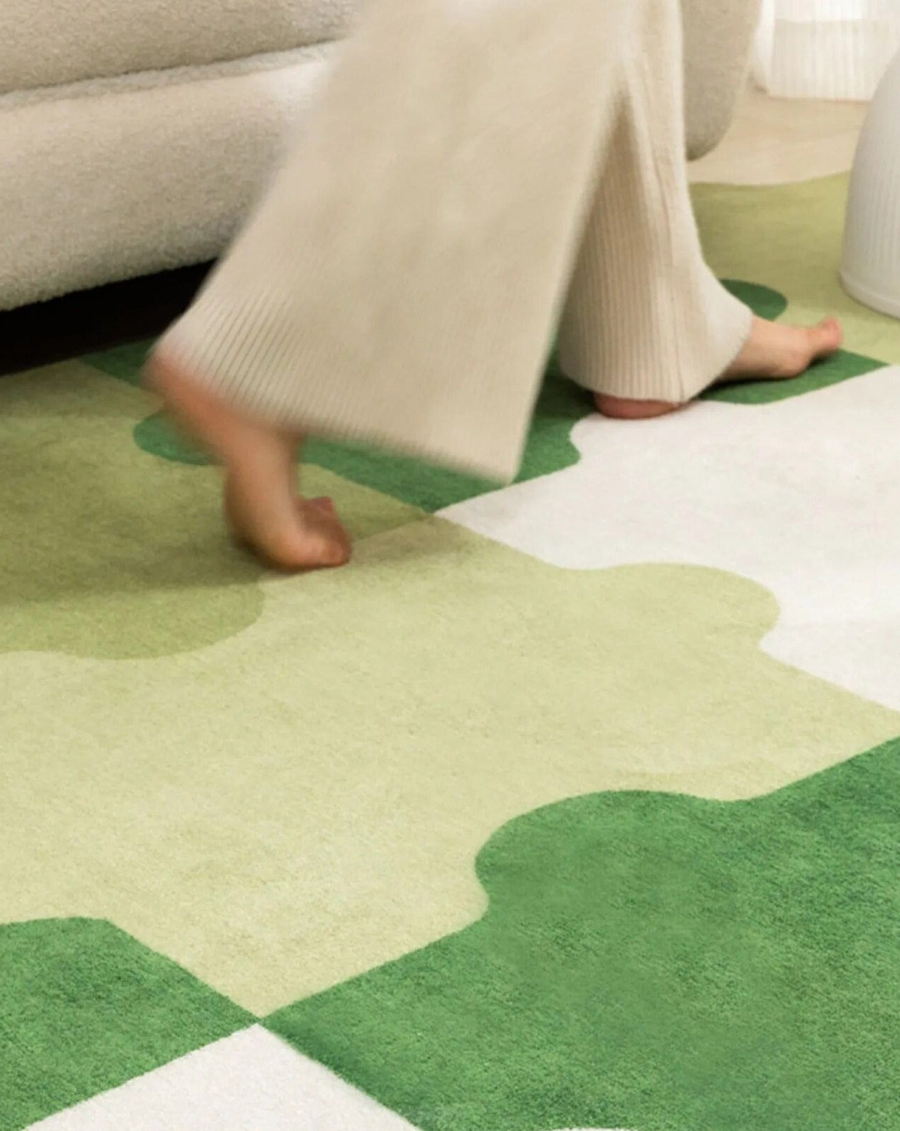 Color Puzzle Rug - Vibrant Polyester Floor Mat