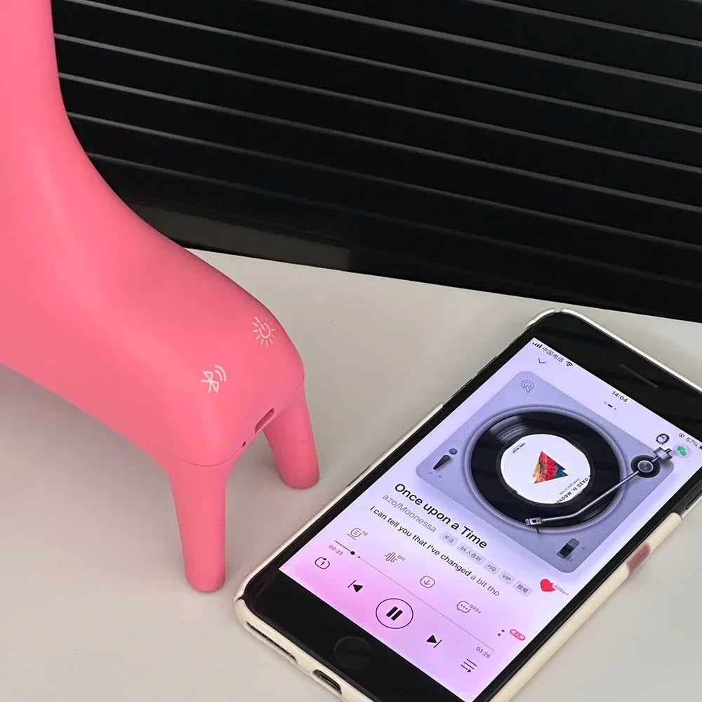 Portable Speaker Lamp - Festive Reindeer Bluetooth Table Light