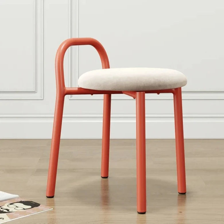 Mid-Century Modern Chair - Green Minimalist Metal Dining Seat