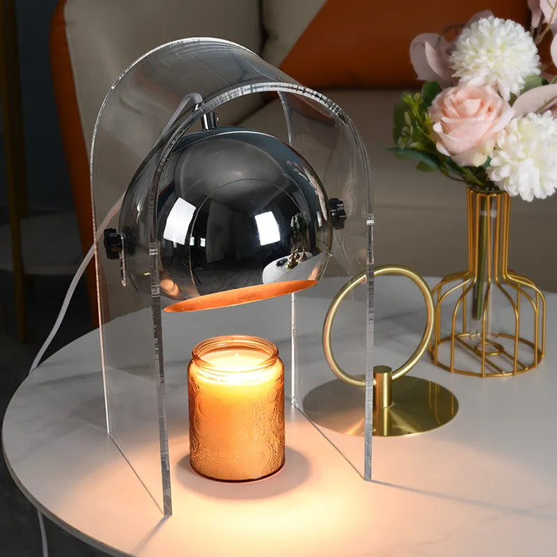 Dimmable Candle Warmer - Transparent Acrylic Lamp
