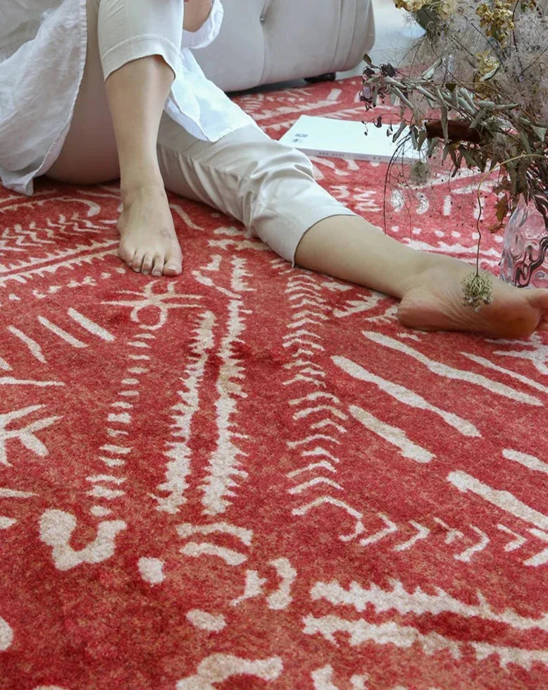 Bohemian Area Rug - Retro Washed Carpet Mat