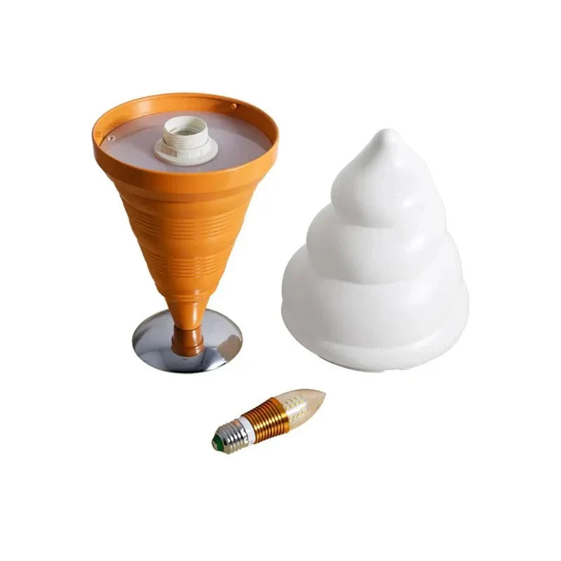 Modern Table Lamp - Ice Cream Cone Shaped Light