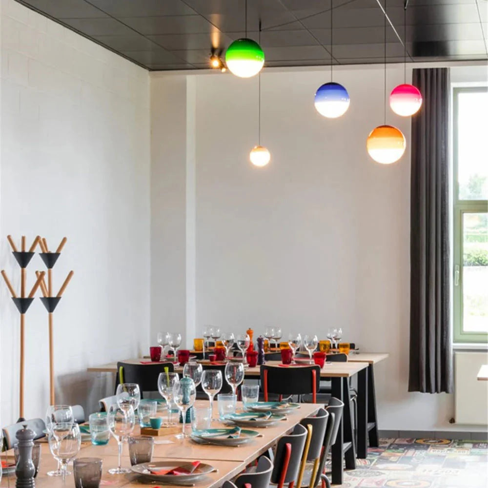 Nordic Pendant Lamp | Elegant Candy Glass Ceiling Fixture
