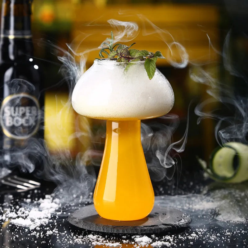 Mushroom Cocktail Glass - Stylish Borosilicate Drinkware