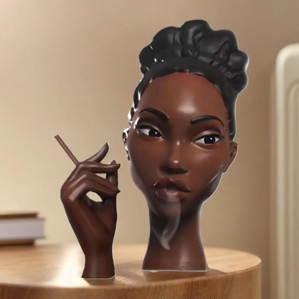 Smoking Women Incense Holder | Visual Smoke Effect Gift