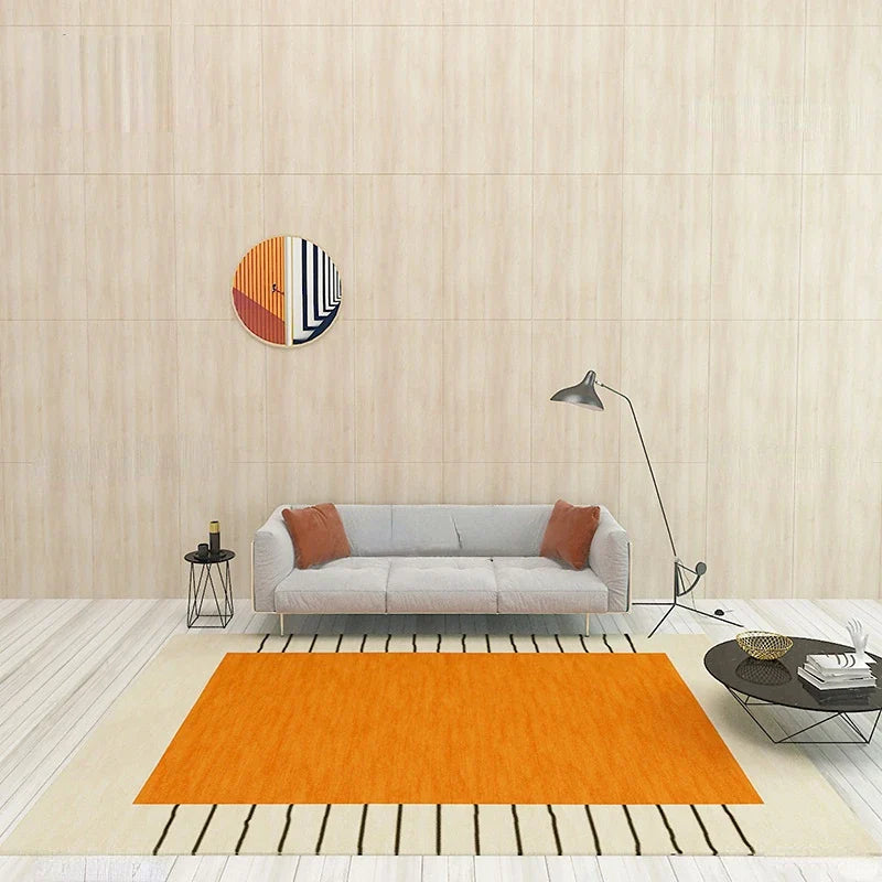 Nordic Area Rug – Simple Square Art Carpets