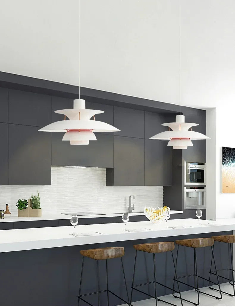 Color Umbrella Ceiling Fixture - Modern Scandinavian Lamp