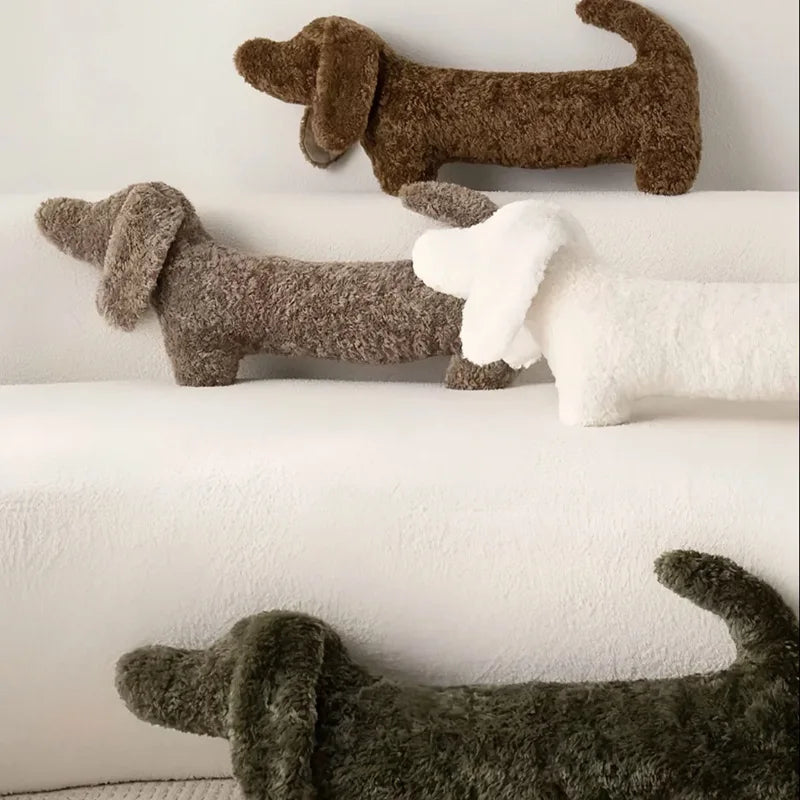 Dachshund Plush Pillow - Cozy Lounge Cushion