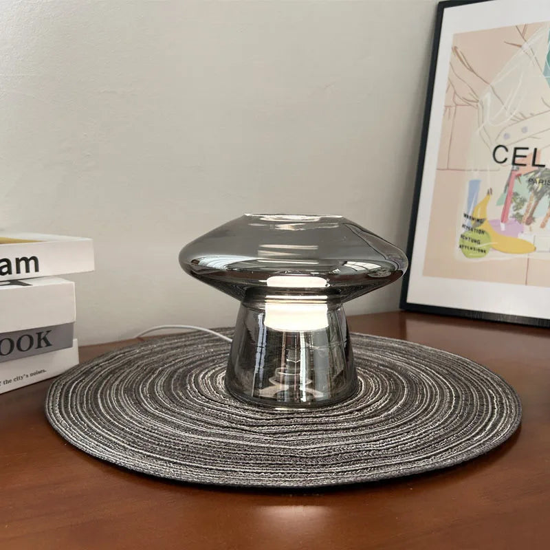 UFO Glass Table Lamp - Mini Stained Glass Light