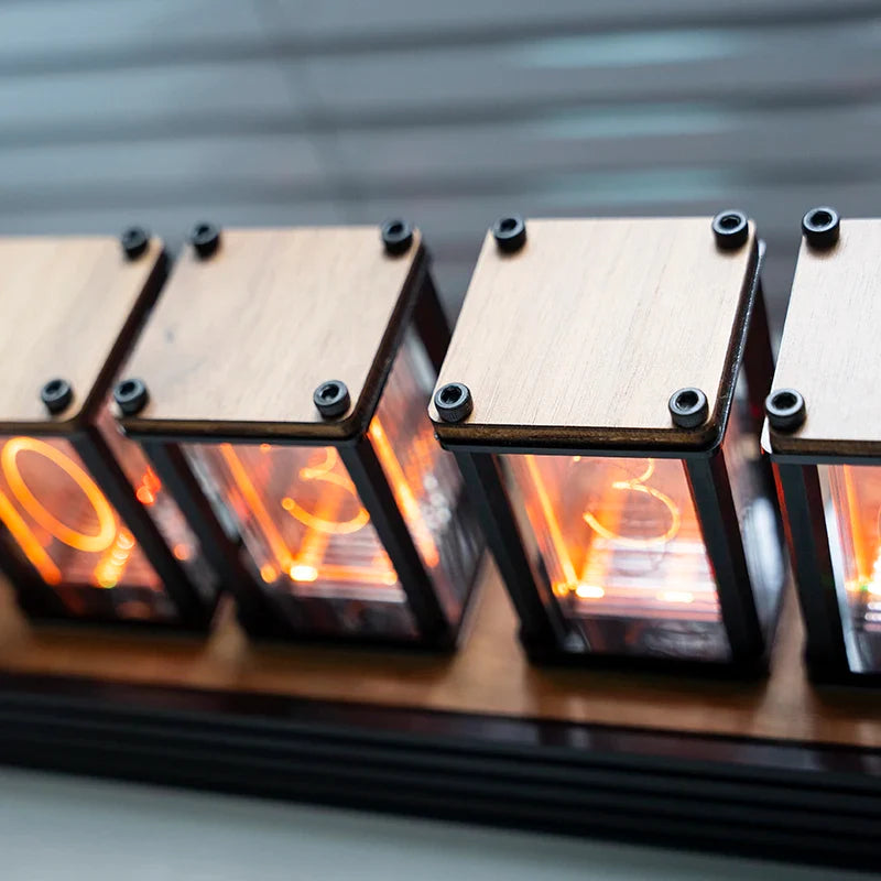 Nixie Tube Clock - Custom Wooden Digital Timer