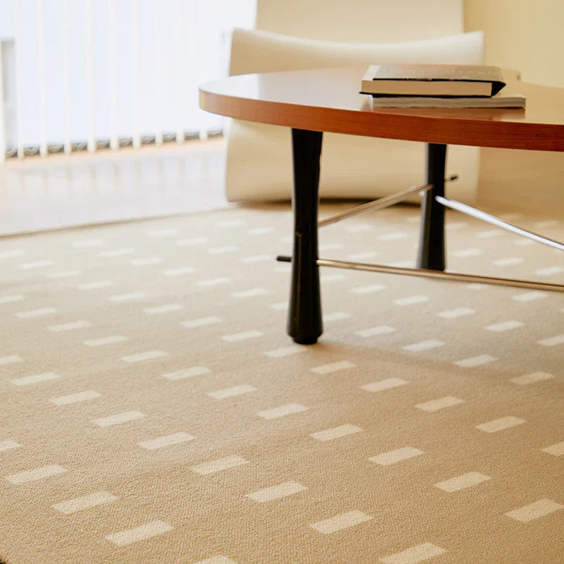 Retro Rectangle Rug - French Vintage Area Carpet