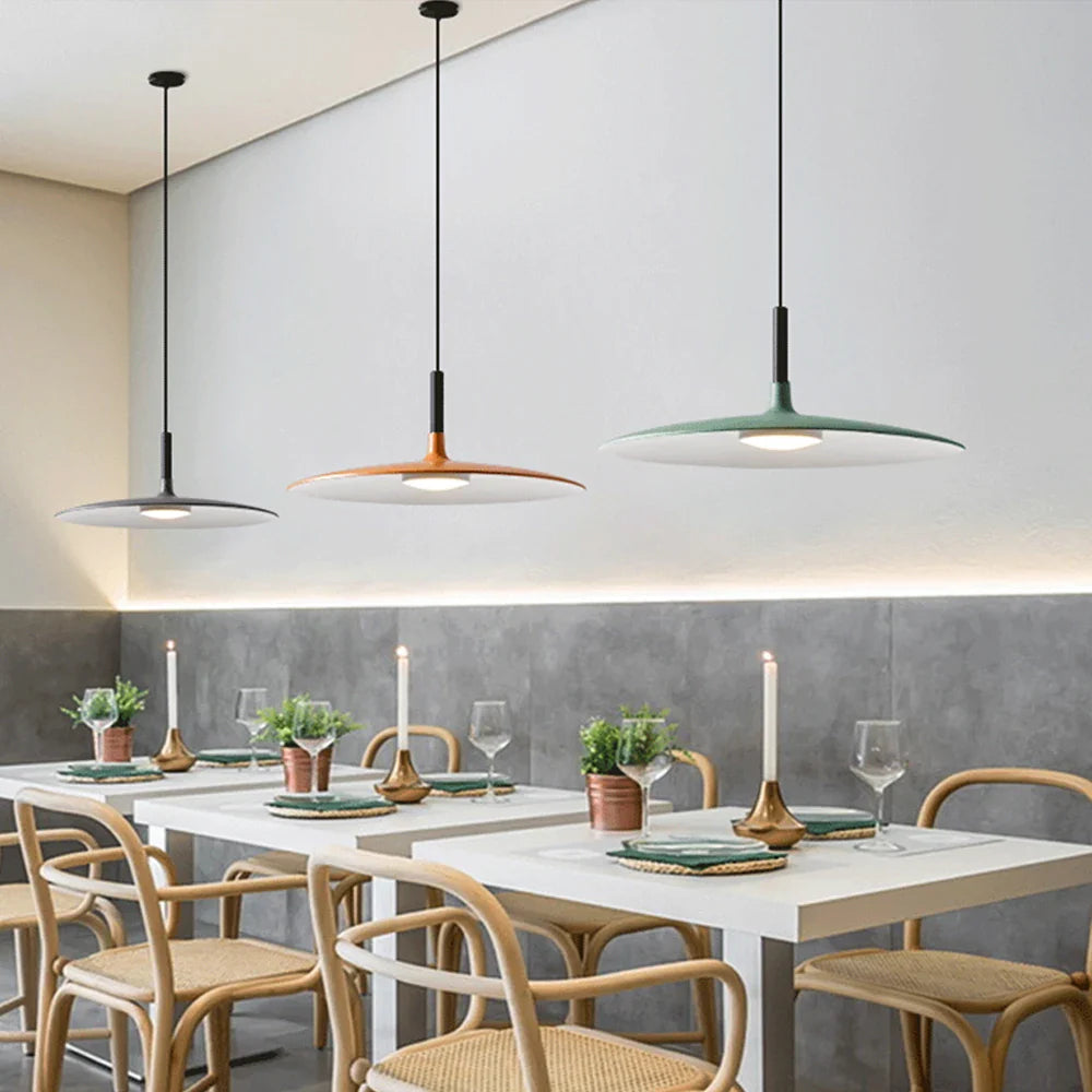 Minimalist Ceiling Light - Aluminium Pendant Lamp With Adjustable Wire