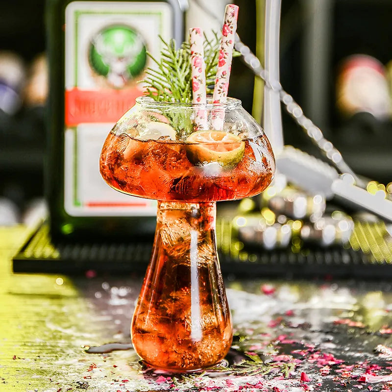 Mushroom Cocktail Glass - Stylish Borosilicate Drinkware
