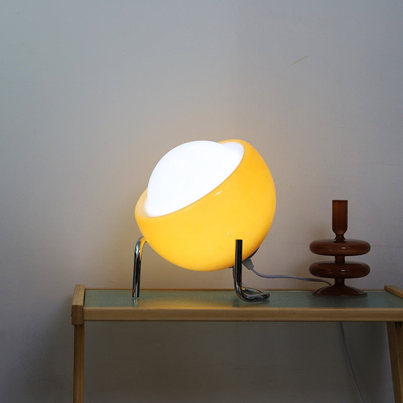 Bauhaus Egg Lamp – Retro Table Lamp, LED Corded Light