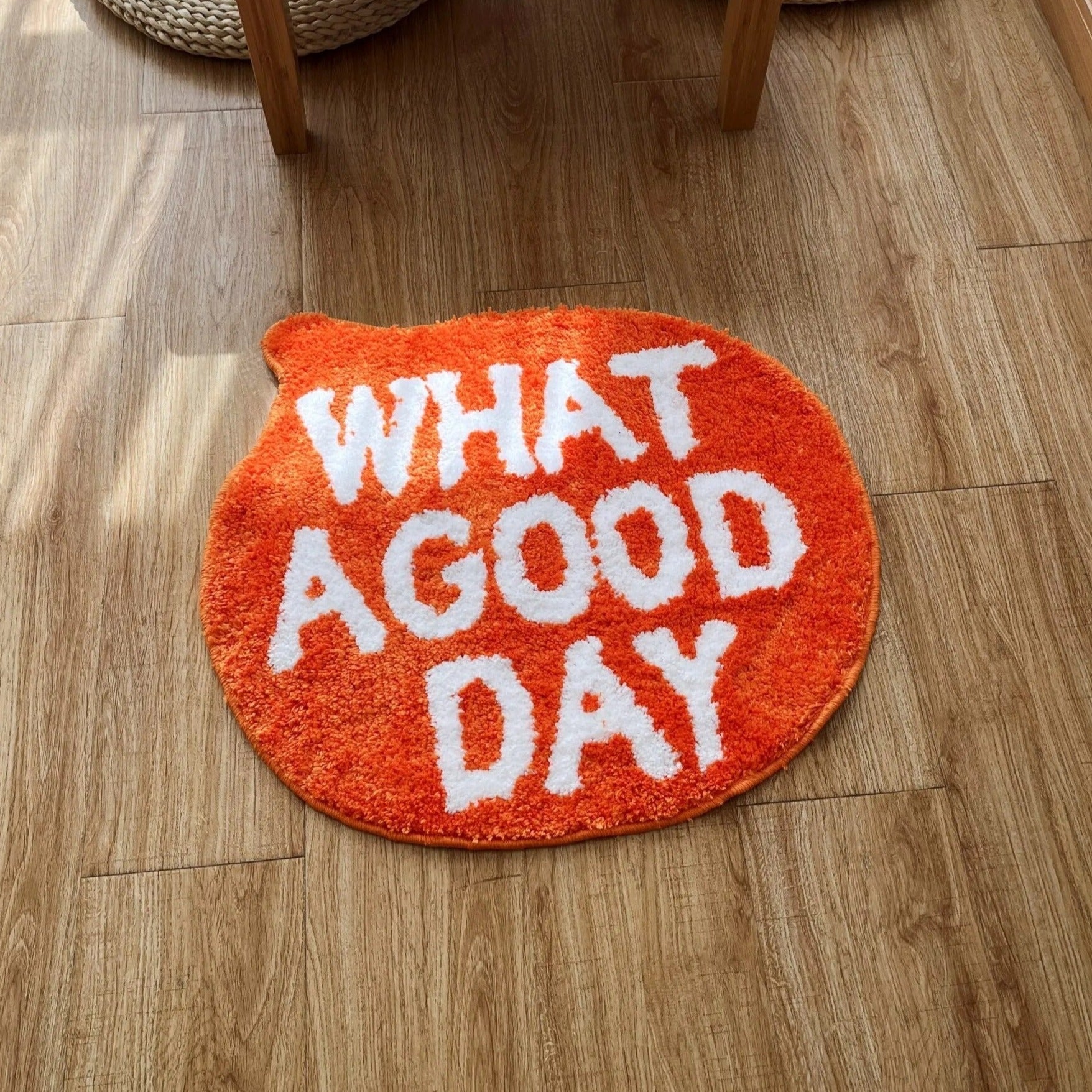 Hand Crafted Mat – Everyday Good Day Polyester Rug