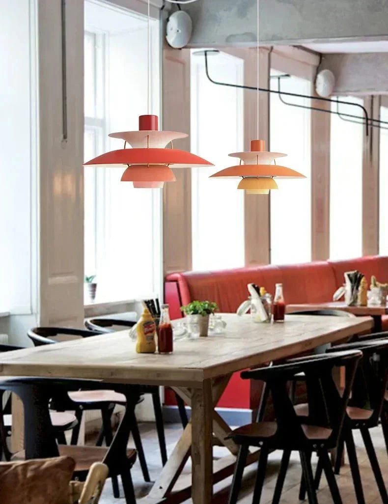 Color Umbrella Ceiling Fixture - Modern Scandinavian Lamp