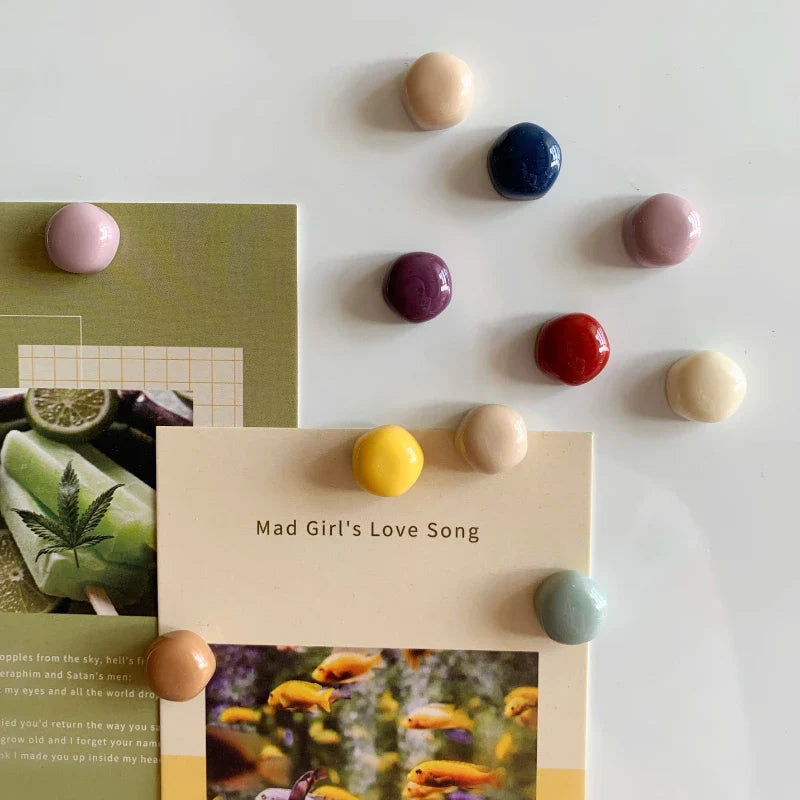 Macaron Ball Magnets - Colorful Refrigerator Set