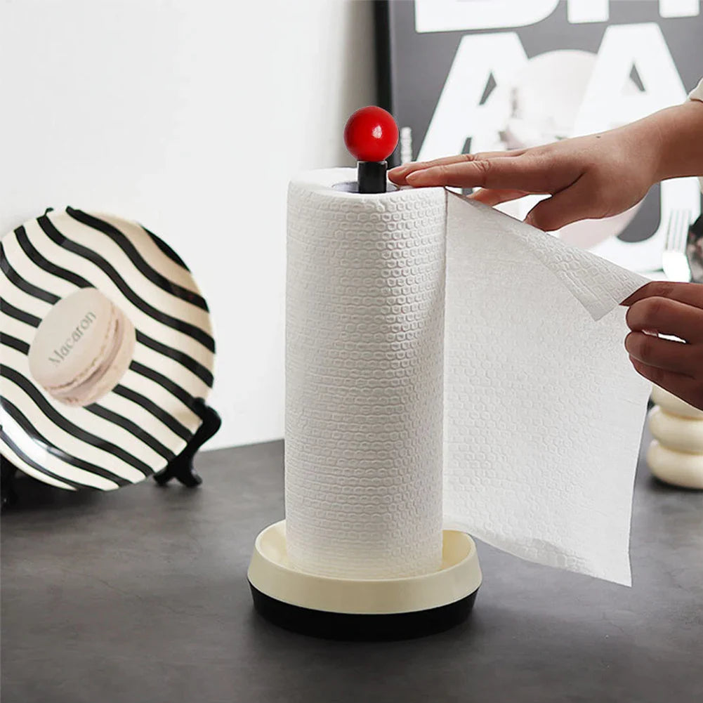 Red Ball Paper Towel Holder - Retro Kitchen Decor