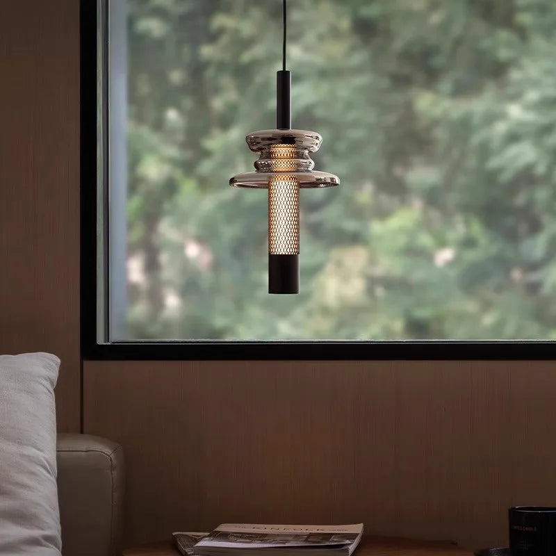 Italian Mesh Pendant Light – Modern Ceiling Lamp with Adjustable Wire