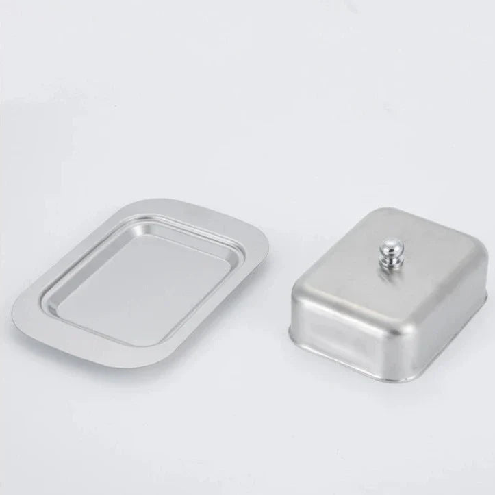 Stainless Steel Butter Dish | Easy Spread Container