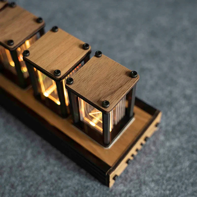 Nixie Tube Clock - Custom Wooden Digital Timer