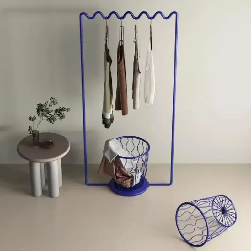Metal Coat Rack | Wavy Floor Stand | Durable Design