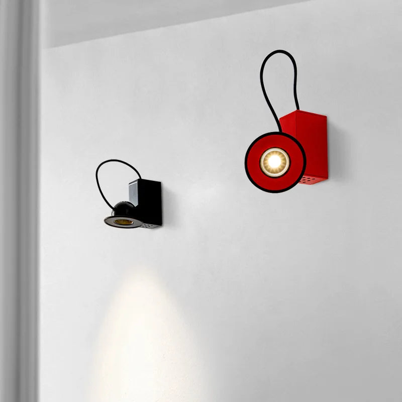 Retro Wall Lamp - Magnetic Head Studio Style Lighting Fixture