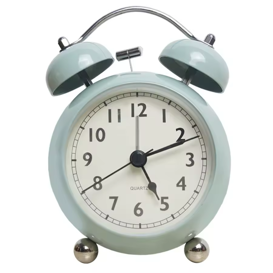 ELEGANT METAL BELL ALARM CLOCK