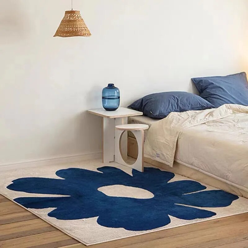 Vintage Flower Carpet – Nordic Floral Area Rug