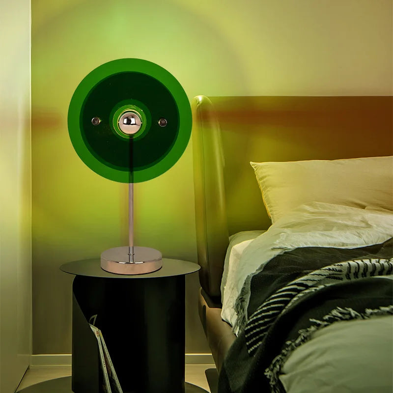 Bauhaus Table Lamp – Acrylic 3D Panel, Dimmable LED Light
