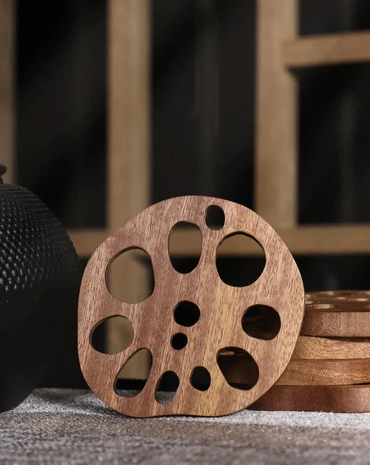 Wooden Drink Coaster - Lotus Root Eco Friendly Pad