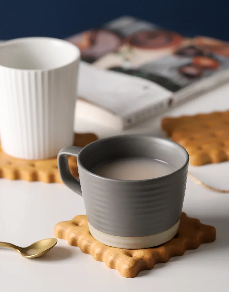 Wooden Cookie Coaster - Natural Heat Resistant Drink Mat