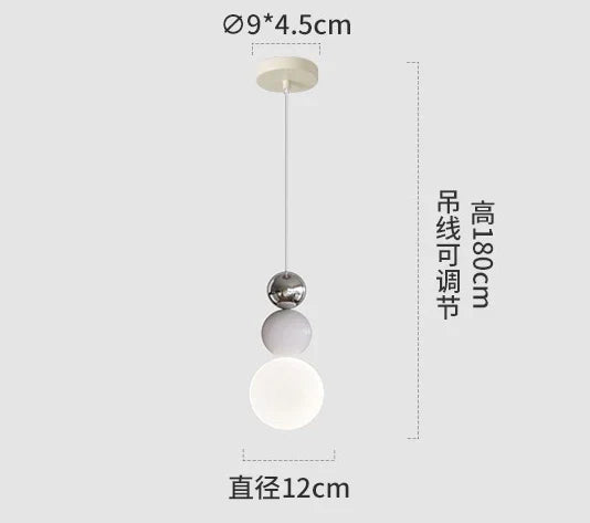Macaron Ball Pendant – Contemporary Ceiling Light Fixture