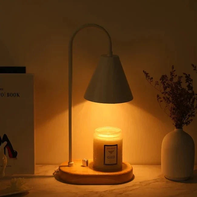 Candle Warmer Electric - Wood Base Sleek Design