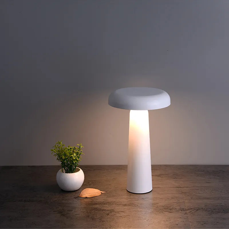 Mushroom Touch Lamp - Cordless Table Lamp With Tiltable Design