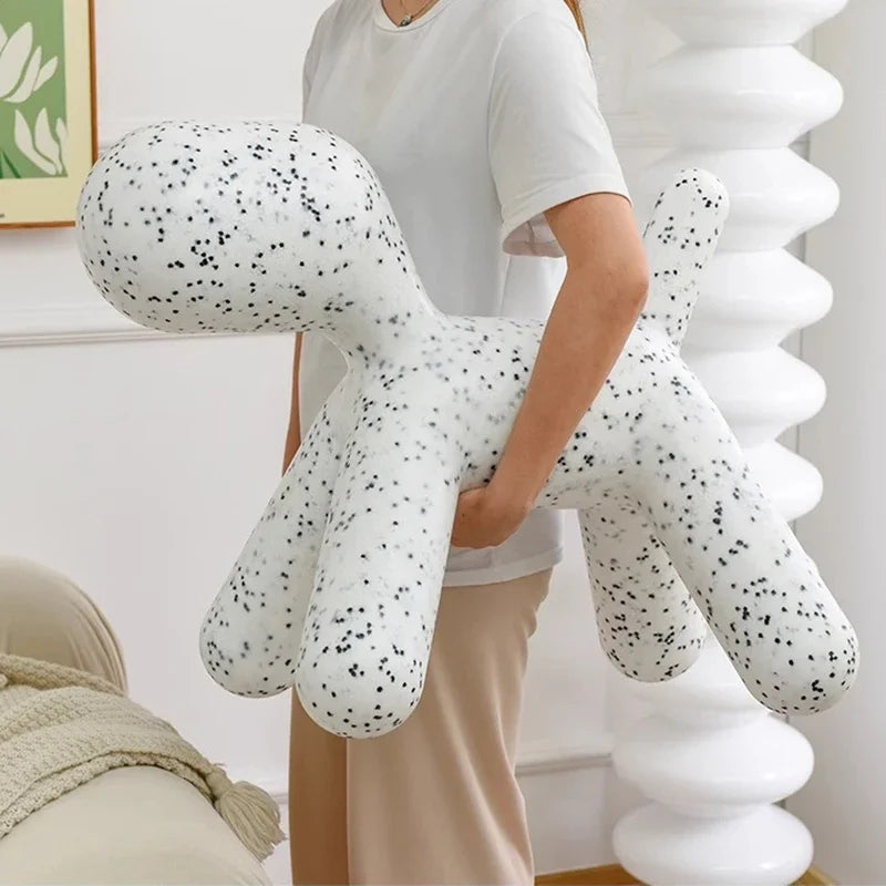 Abstract Dog Ottoman - Modern Chair Stool with Artistic Dog Design