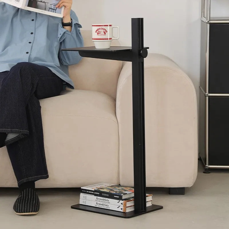 Adjustable Height Side Table - Metal Scandinavian Design