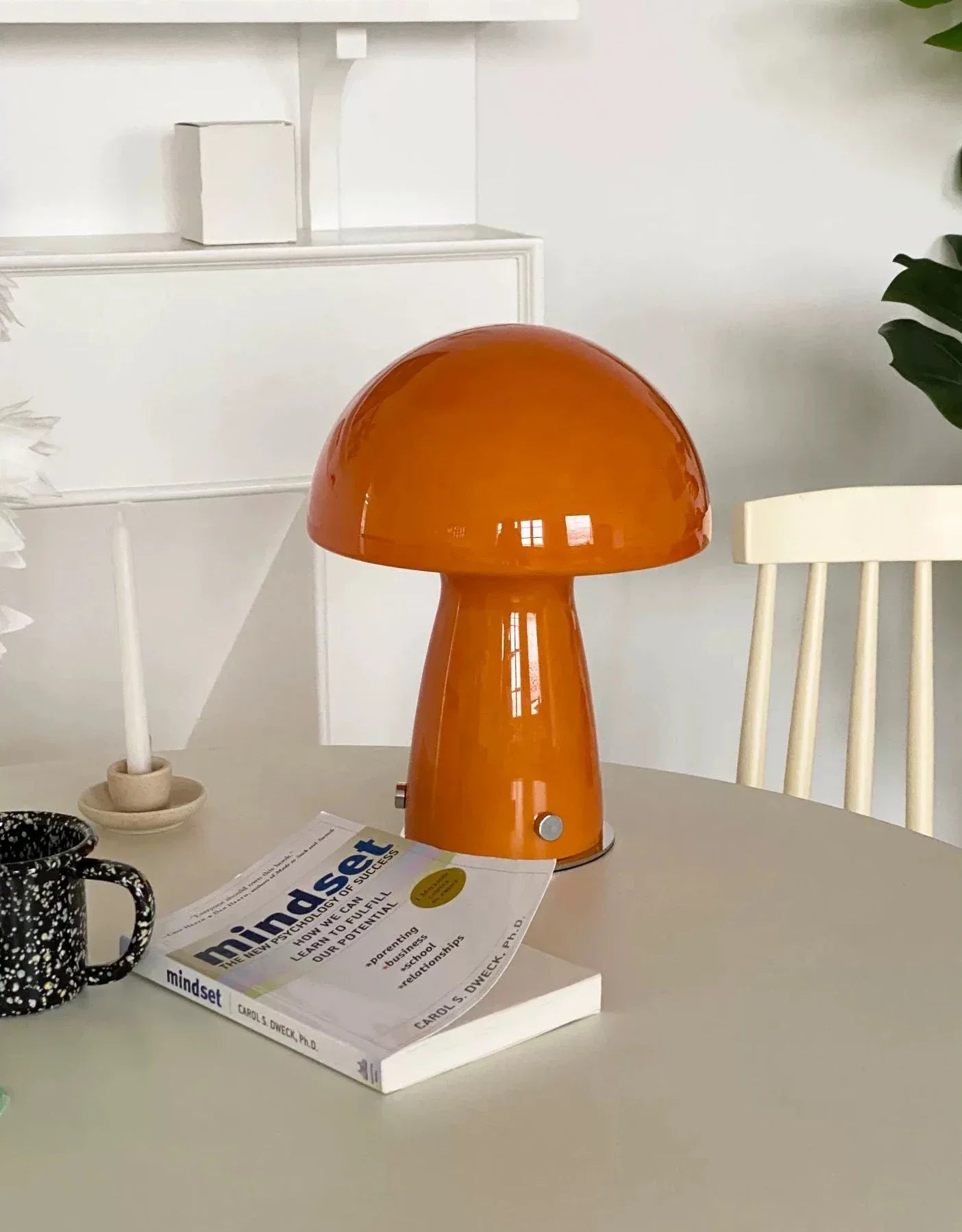 Mushroom Table Lamp – Retro Glass LED Light