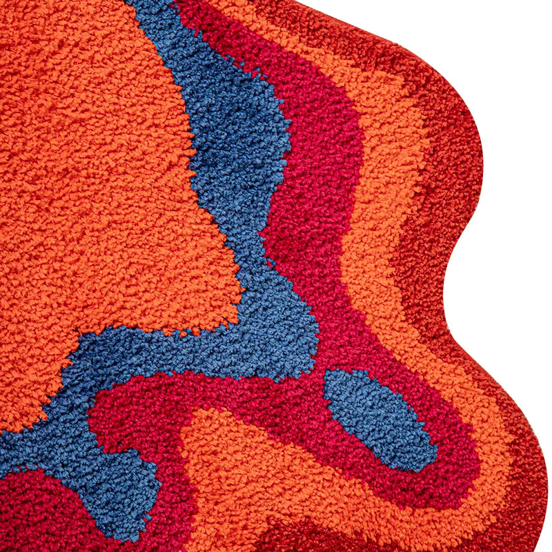 Psychedelic Retro Rug - 3ft x 4ft Machine Washable Area Rug