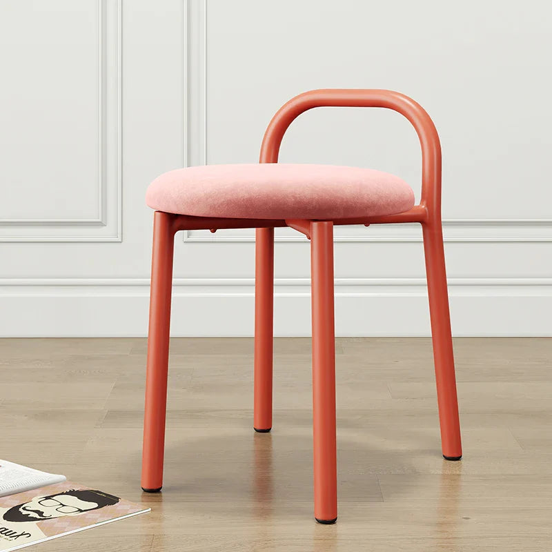 Mid-Century Modern Chair - Green Minimalist Metal Dining Seat