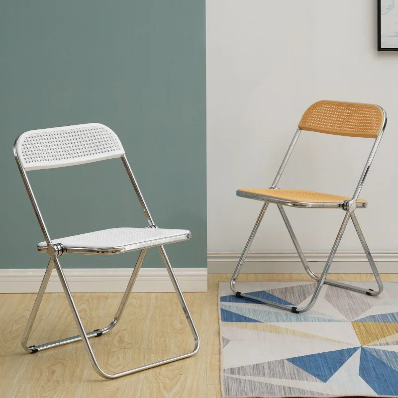 Foldable Mesh Chair | Durable Metal Frame | Nordic Design