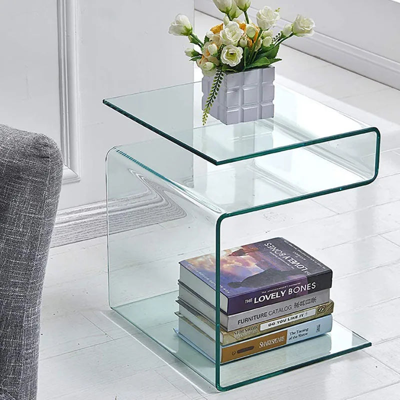 Acrylic Side Table – Versatile Transparent Accent Piece