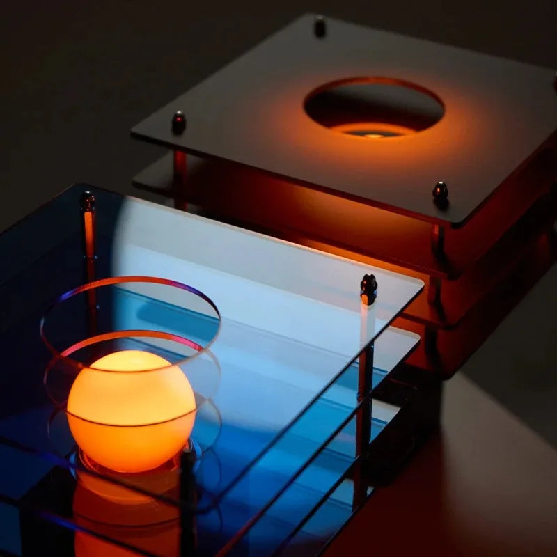 Layered Acrylic Table Lamp – Modern Desk Light