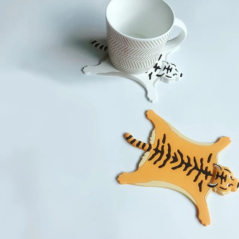 Silicone Animal Coaster - Heat Resistant, Non Slip Drink Mat