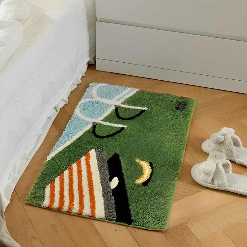 Hand Crafted Bath Mat – Plush Swimming Pool Design