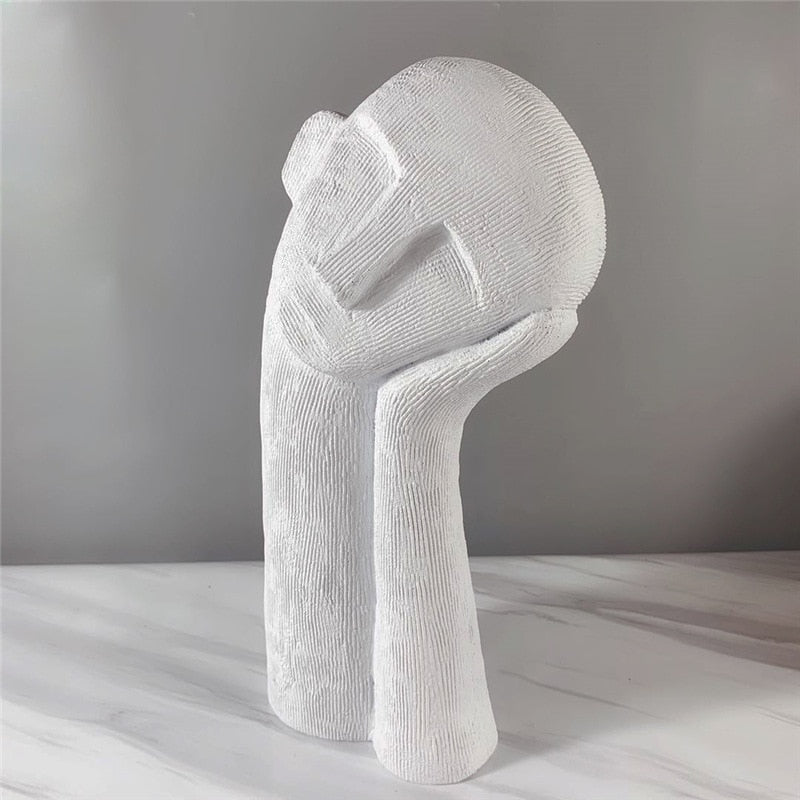 Minimalist Figure Sculpture - Abstract Resin Ornament