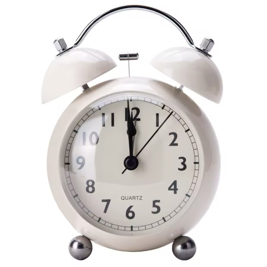 ELEGANT METAL BELL ALARM CLOCK