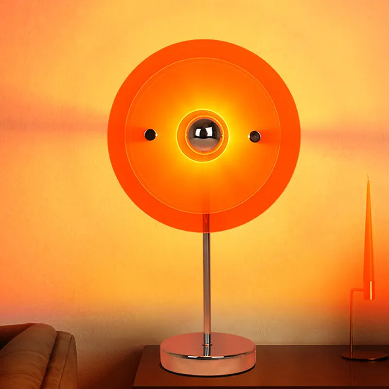 Bauhaus Table Lamp – Acrylic 3D Panel, Dimmable LED Light