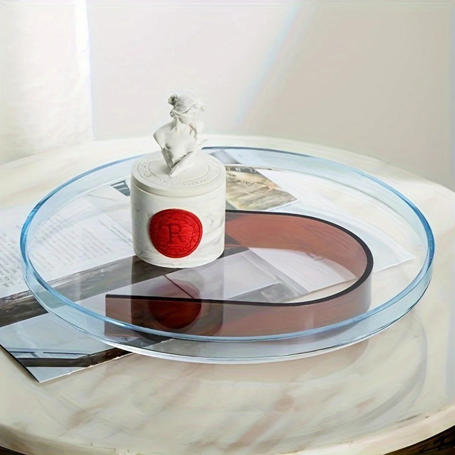 Acrylic Retro Art Tray - Color Mixing Plate